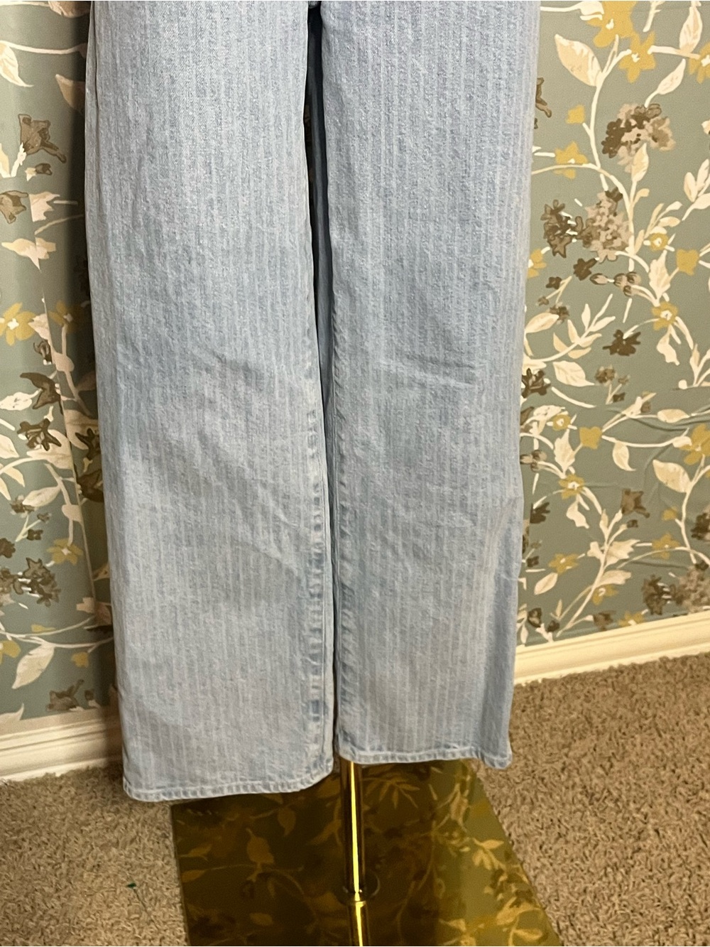 FRAME Denim Wide Pin Stripe Wide Leg Size 27 - Picture 5 of 10